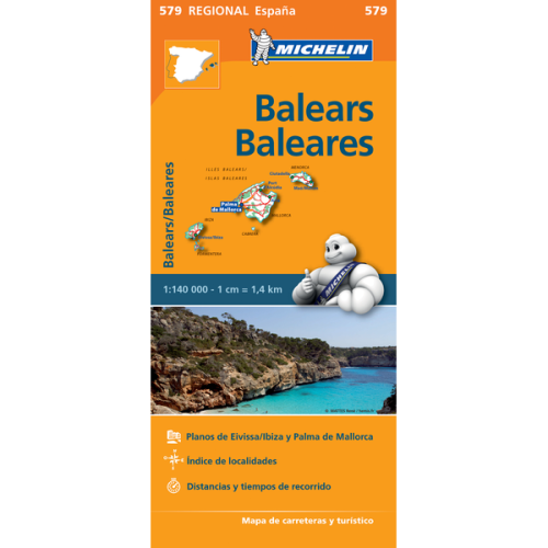 Balearic Islands | Regional Map 579 | 1: 140,000 | MICHELIN