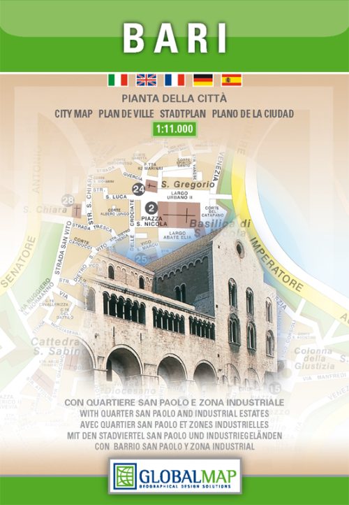 Bari city map | Apulia | 1: 11,000 | GLOBAL MAP