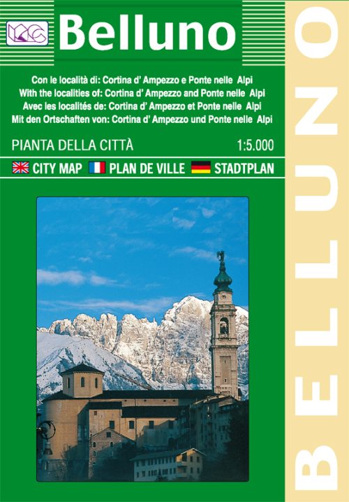 Belluno city map | Veneto | 1: 5,000 | LAC