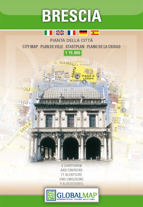 Brescia city map | Lombardy | 1: 15,000 | GLOBAL MAP