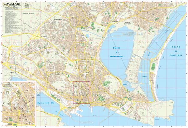 Cagliari city map | Sardinia | 1: 12,000 | GLOBAL MAP - Roger Lascelles ...
