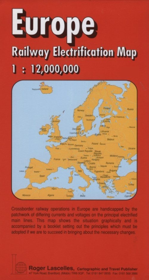 Europe | Railway Electrification Map | ROGER LASCELLES