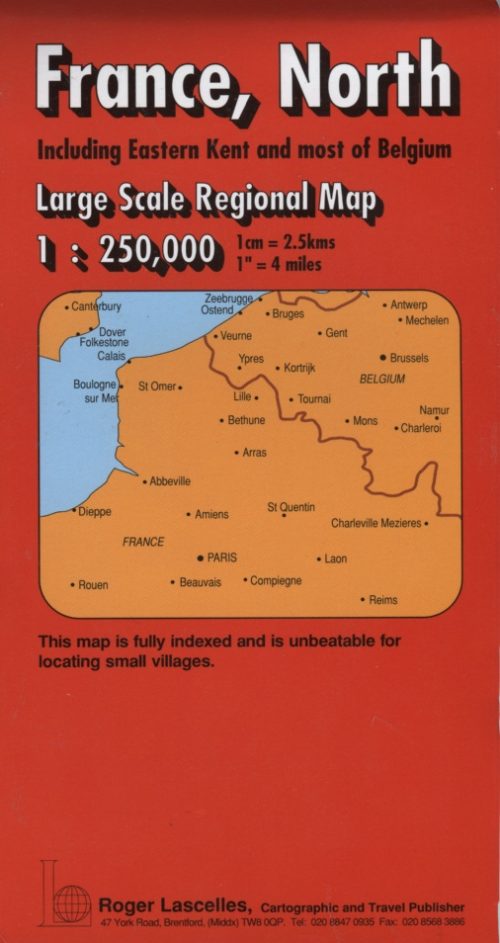 France (North) | Regional Map | 1: 250,000 | ROGER LASCELLES