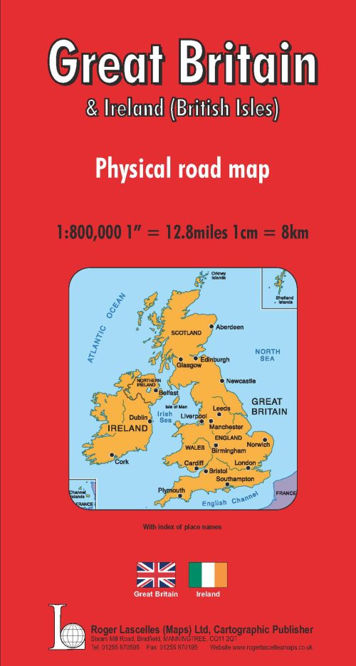 Great Britain & Ireland Road Map | 1: 800,000 | ROGER LASCELLES