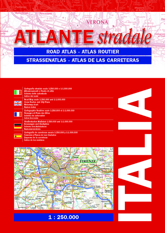 Italy Road Atlas | 1: 250,000 | LAC
