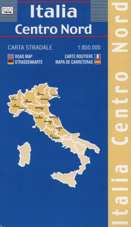 Italy Road Map Central & North | 1: 850,000 | LAC
