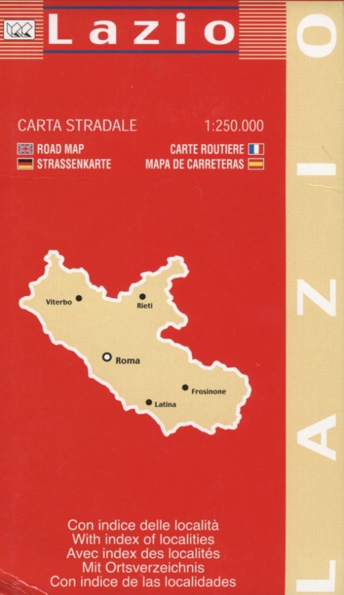 Lazio | Regional Road Map | 1: 250,000 |  LAC