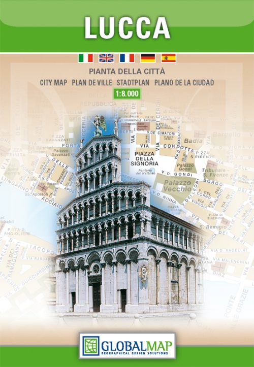 Lucca city map | Tuscany | 1:8,000 | GLOBAL MAP