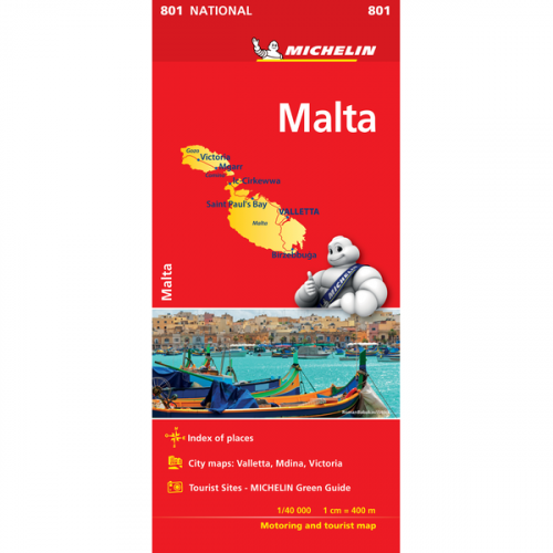 Malta | National Map 801 | 1: 50,000 | MICHELIN