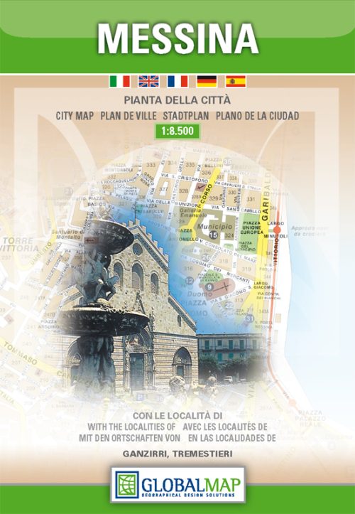 Messina city map | Sicily | 1: 8,500 | GLOBAL MAP