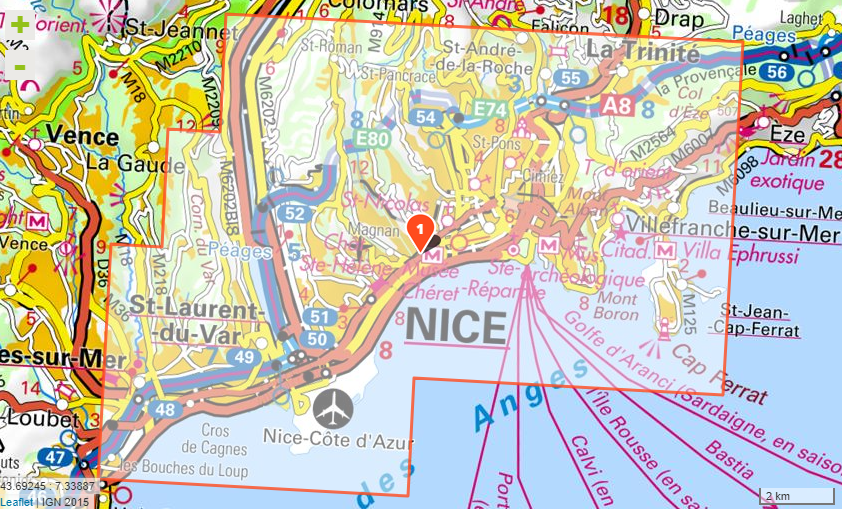Nice | City Map | 1: 12,500 | IGN - Image 2