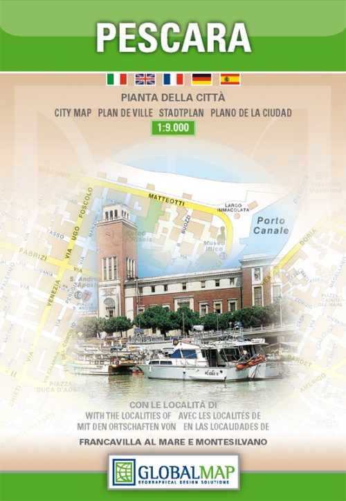 Pescara city map | Abruzzo | 1: 9,000 | GLOBAL MAP