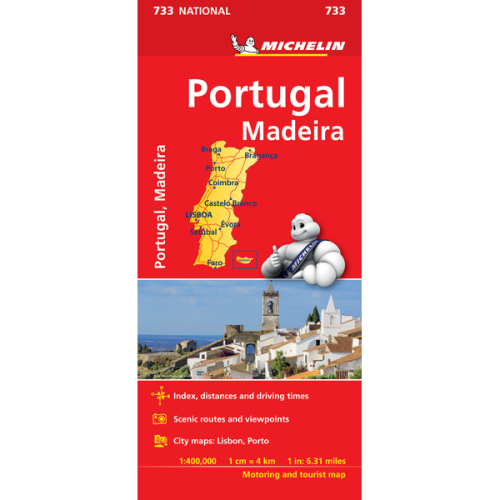 Portugal and Madeira | National Map 733 | 1: 400,000 | MICHELIN