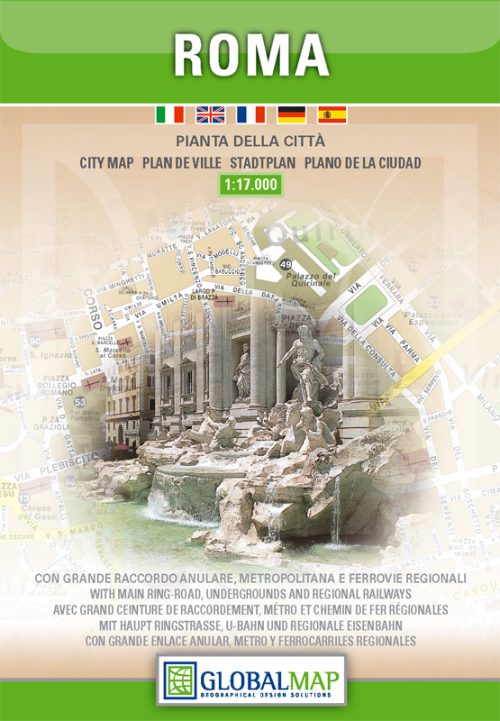Rome City Map | Lazio | 1:17,000 | GLOBAL MAP