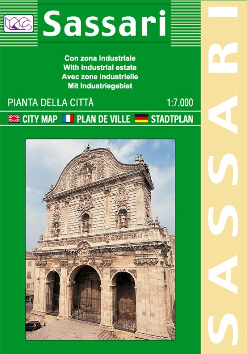 Sassari city map | Sardinia | 1: 7,000 | LAC
