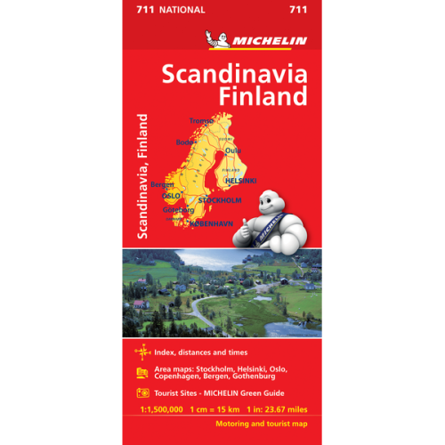 Scandinavia Finland | National Map 711 | 1:1,500,000 | MICHELIN
