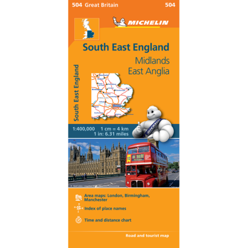 South East England | Regional Map 504 | 1: 400,000 | MICHELIN