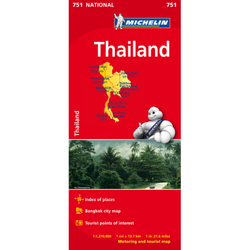 Thailand | National Map 751 | 1: 1,370,000 | MICHELIN