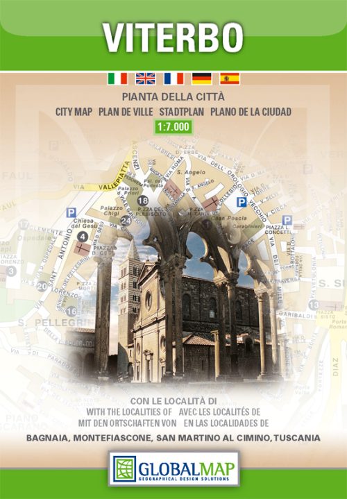 Viterbo city map | Lazio | 1: 7,000 | GLOBAL MAP